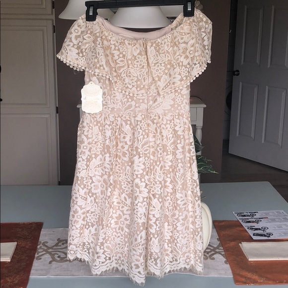 Altar’d State Off the Shoulder Lace Dress - Picture 4 of 8